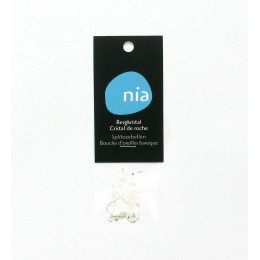 Boucles d'oreilles baroque Cristal de roche