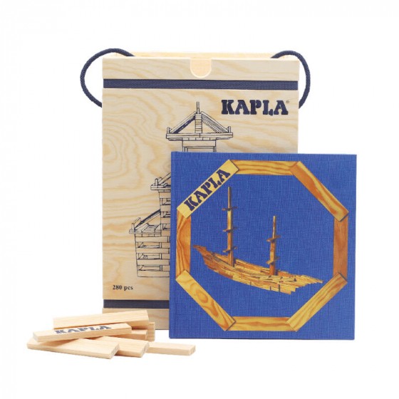 Mallette en bois de 280 kaplas + 1 livre d'art bleu - à partir de 8 ans Mallette en bois de 280 kaplas + 1 livre d'art bleu - à partir de 8 ans
