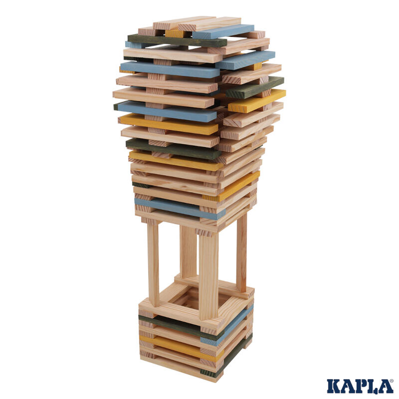 KAPLA - Jeu de Construction avec 120 planchettes en Bois colorés Na