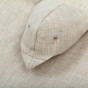 Lin français doudou oiseau - Greige - 40x48 cm