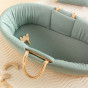 Drap-housse couffin Melody 40 x 80 cm - Toffee sweet dots & Eden green