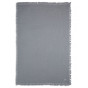 Couverture Lit Bébé Muslin Fringe - Storm Grey - 120 x 120 cm