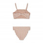 Bikini Lucette - Y/D Stripe: Tuscany rose / Creme de la creme