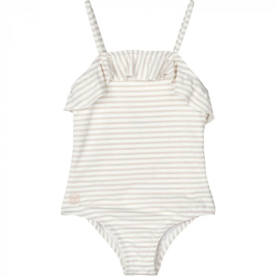 Maillot de bain Mauricette - Y/D stripes Crisp white / Sandy