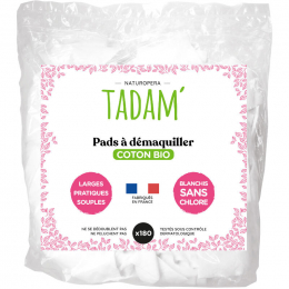 Coton bio à démaquiller 180 pcs - Tadam