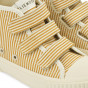 Baskets à scratch en toile Keep - Stripe yellow mellow & creme de la creme