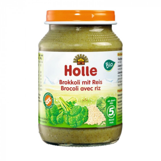 Petit pot bébé - Brocoli avec riz - 190g - Holle