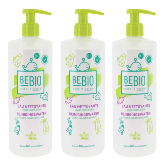 Eau nettoyante bébé - Visage, corps et & siège 3X500ml Eau nettoyante bébé - Visage, corps et & siège 3X500ml