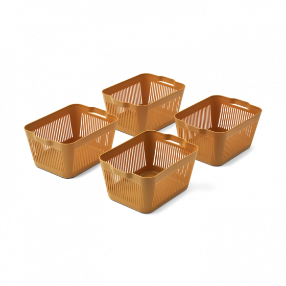 Makeeva Panier S 4-Pack - Golden Caramel - Liewood Makeeva Panier S 4-Pack - Golden Caramel - Liewood