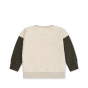 Sweat Lou à sequins - Blanc cassé chiné Dino - 4 ans - Konges Sløjd