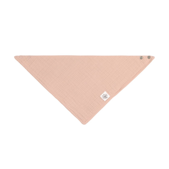 Bandana en mousseline de coton bio - Powder pink