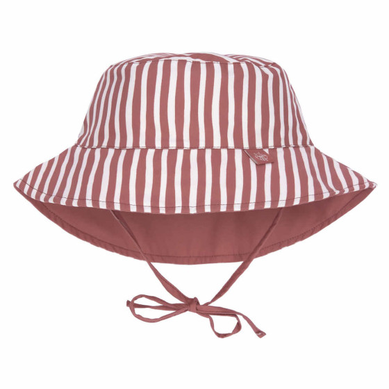 Chapeau de soleil réversible anti-UV - Stripes red