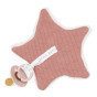 Doudou attache-sucette Pure Pink Blush - Little Dutch