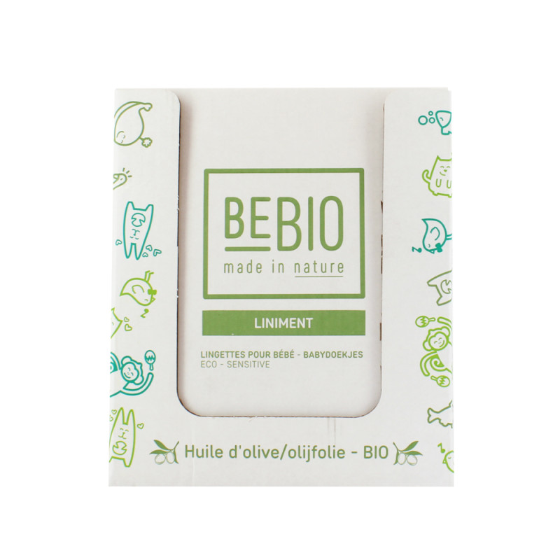 BEBIO - Lingettes BIO et écologiques pour bébé - à l'huile d'olive - 12X40  lingettes - Sebio