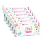 Lingettes écologiques pour bébé - sans parfum - Camomille & Aloe Vera BIO - Lot 8X72 (576 lingettes)