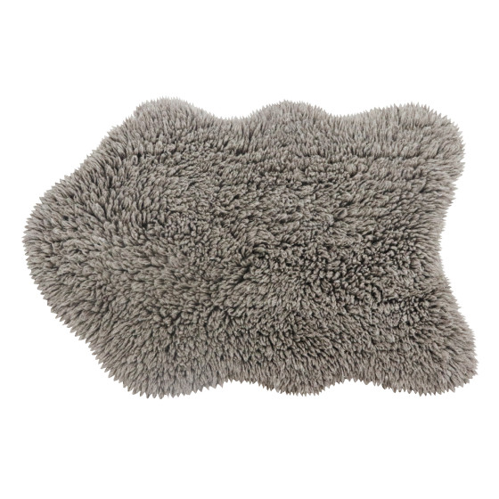 Tapis en laine lavable - Woolly - Sheep Grey - 75x110 - Collection Woolable