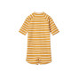 Combinaison de bain manches courtes Max Y/D Stripe Yellow mellow / Creme de la creme - Liewood