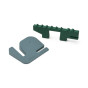 Set de 2 cale-porte Bjarke - Whale blue / Garden green