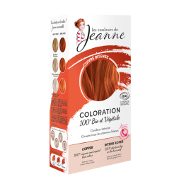Coloration 100% végétale - cuivré intense - 2 x 50 g - Les couleurs de Jeanne