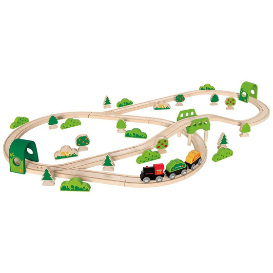 Hape - Forest Railway Set - Train en bois