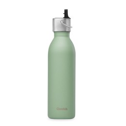 Bouteille isotherme ACTIVE avec bouchon Sport Matt/Vert tilleul 600ml - Qwetch