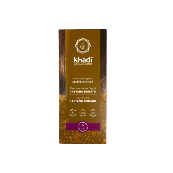 Coloration permanente aux plantes - brun doré - 100 g Coloration permanente aux plantes - brun doré - 100 g