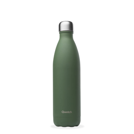 Bouteille isotherme - Granite - Kaki - 750ml - Qwetch