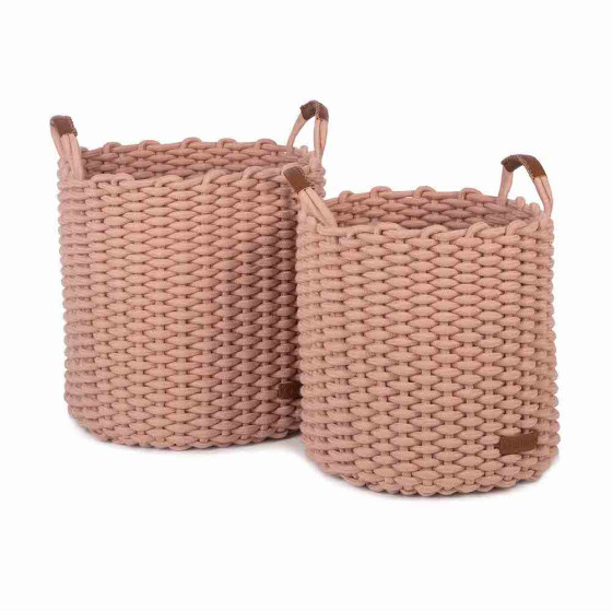 Set de 2 paniers Korbo - Large - Rose