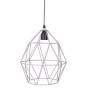 lampe suspension en métal - gris