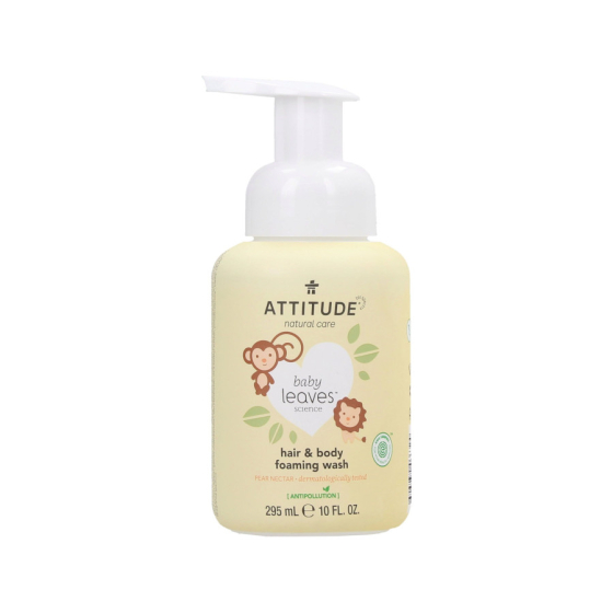 Mousse nettoyante 2 en 1 - baby leaves -  Nectar de poire - 295 ml