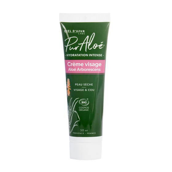 Crème visage Bio Aloé Arborescens 50 ml - Pur Aloe