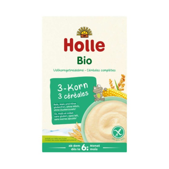 Bouillie aux 3 céréales BIO dès 6 mois - Holle Bouillie aux 3 céréales BIO dès 6 mois - Holle