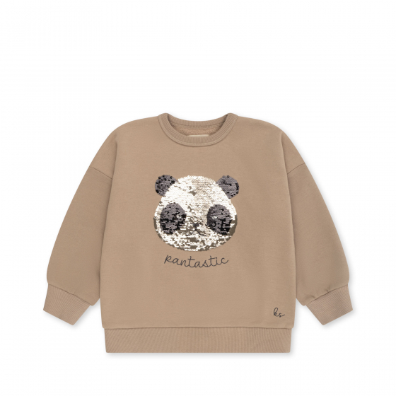 Sweat-shirt à sequins Lou - Oxford Tan - Konges Sløjd