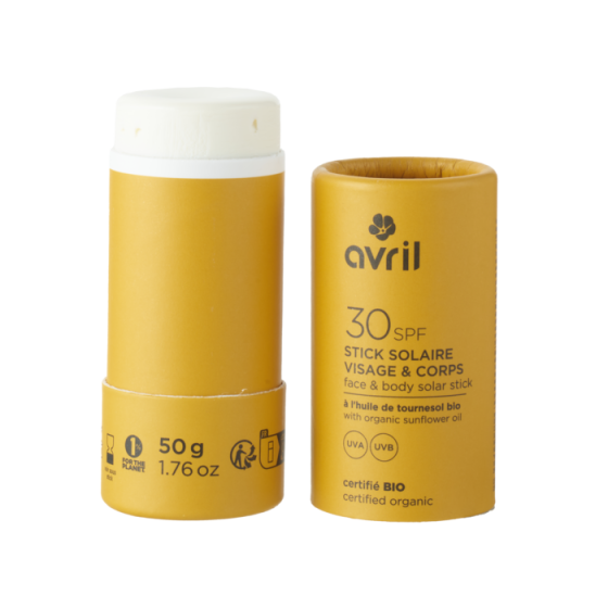 Stick solaire SPF30 50g certifié bio - Avril