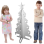 Paperpod - Sapin en carton Blanc Pack de 5