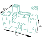 Château en carton Blanc - Paperpod