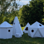 Pyramide en carton Blanc - Paperpod