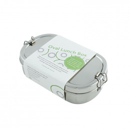 Boîte en inox ovale avec mini récipient - Kangra - 650 ml