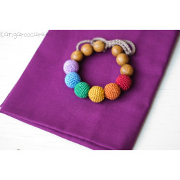 Bracelet de dentition - colori arc-en-ciel