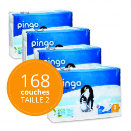 4 X Couches écologiques T2 mini 3-6kg