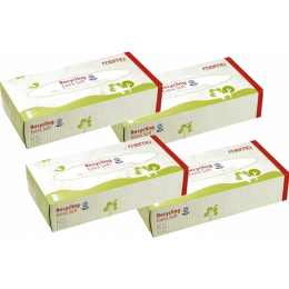 4 boites de mouchoirs en papier recyclé