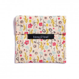 Pochette pour goûters et sandwiches - Fleurs