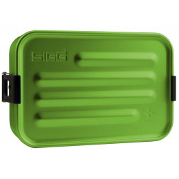 Boîte à repas en alu vert avec insert en silicone