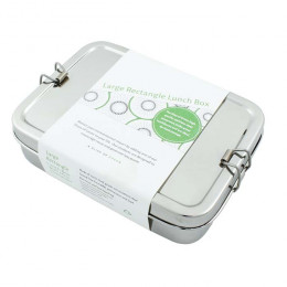 Boîte en inox rectangulaire avec mini récipient - 700 ml - Rampur