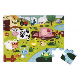 Puzzle tactile de la ferme - à partir de 3 ans