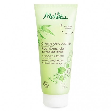 Crème de douche Bio Fleur d'Amandier et Miel de Tilleul 200 ml - Melvita