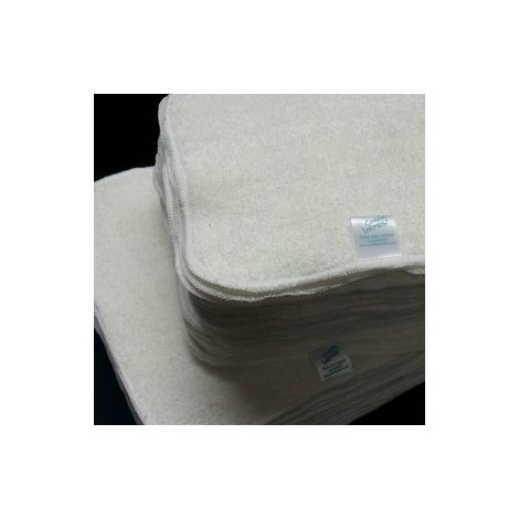25 lingettes bambou et coton velours - blanc 25 lingettes bambou et coton velours - blanc