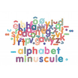 Magnets alphabet minuscule en bois - à partir de 3 ans