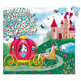 Puzzle Silhouette 'Le carrosse d'Elise' - 54 pièces - à partir de 5 ans