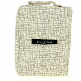 Lunch bag isotherme en coton BIO - motif Mesh